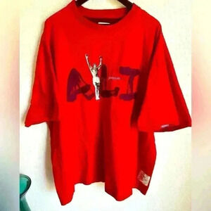 Vintage Y2K Platinum Fubu Red Muhammad Ali Tee Size 3XL